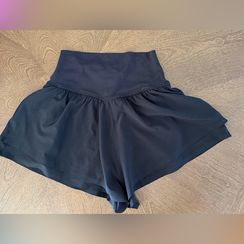 OffLine by Aerie Flowy High Waist Shorts - Black - Women’s Size XS